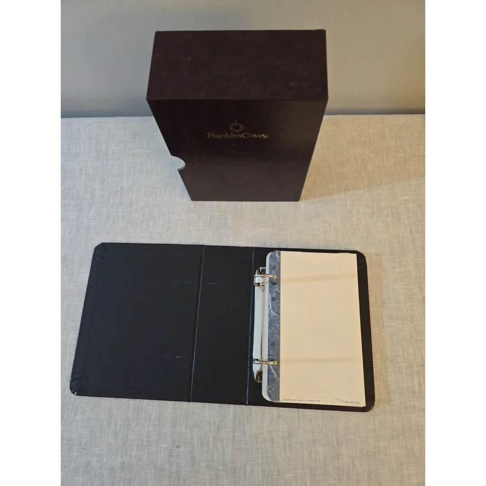 Vintage Franklin Covey Storage Binder-Classic Size-Burgundy Item # 19078 & 19083